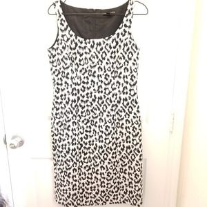 Isabella Demarco Black & white leopard print dress
